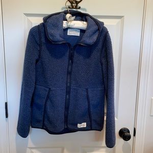 REI Sherpa fleece hooded jacket